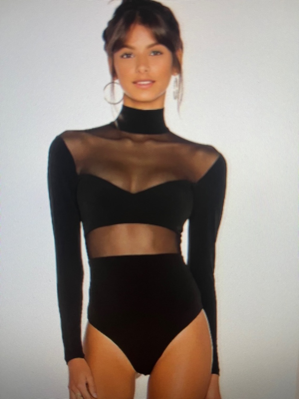Nookie Hypnotize Bodysuit Black **Small Flaw*** Read description